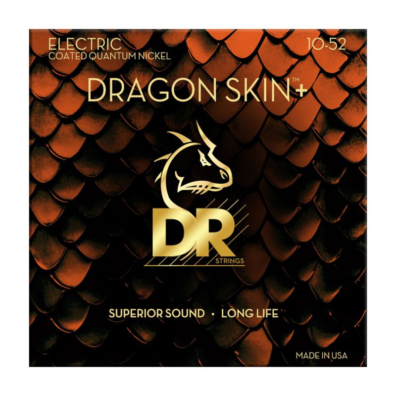 Набор струн DR Strings DRAGON SKIN+ Electric - Medium-Heavy (10-52)